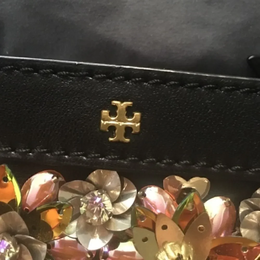 Tory Burch sequin sparkle clutch new